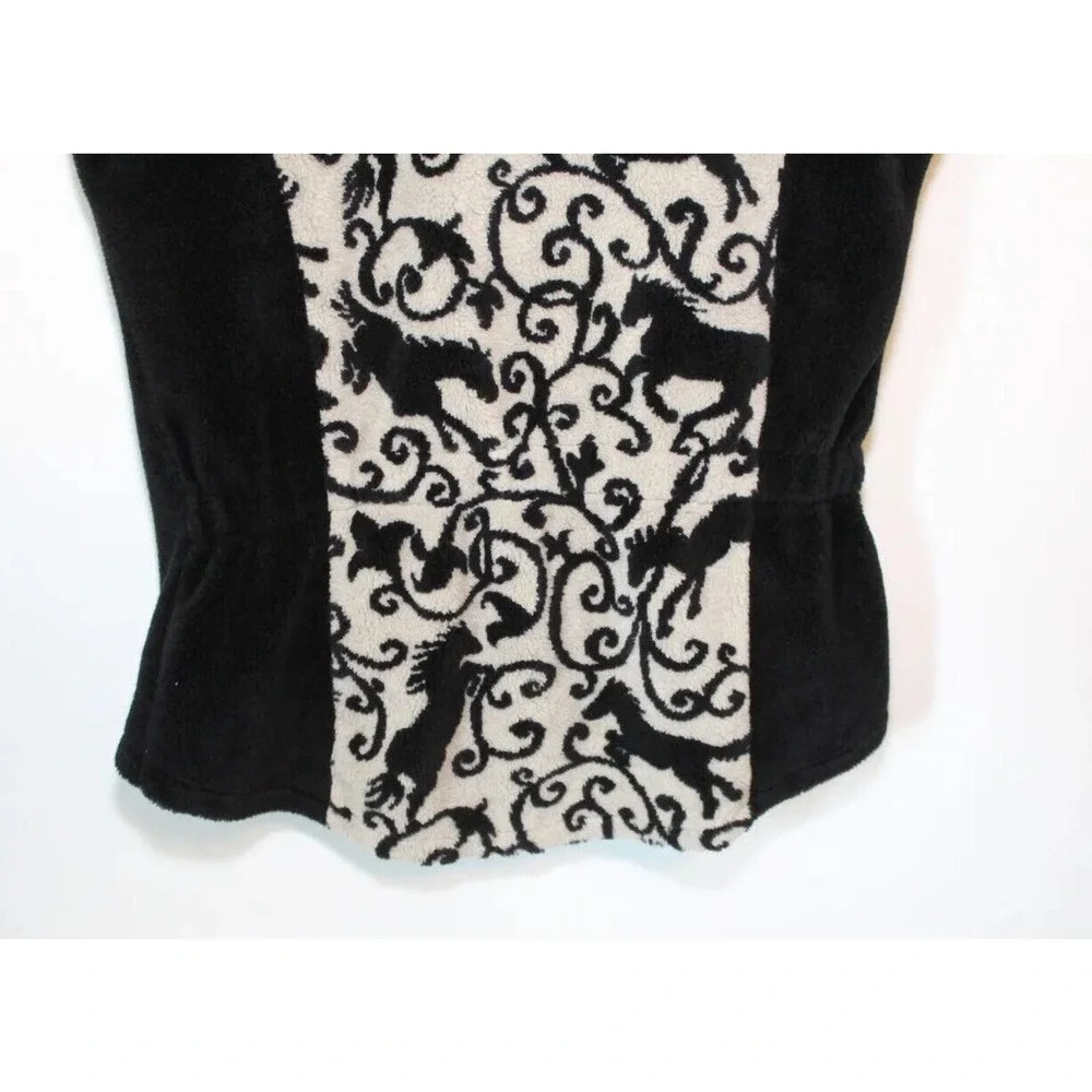 Kerrits Horse Print Equestrian Full Zip Fleece Vest Women's Size Large H14693 - Picture 13 of 16